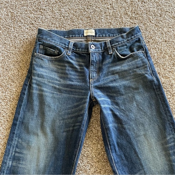 Simon Miller W005 Bora Cropped Wide Leg Jeans Womens 28 Blue Fringed Boho Hippie - Picture 4 of 14